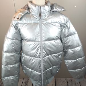 Man Alive Silver puffer coat size Large Very Warm